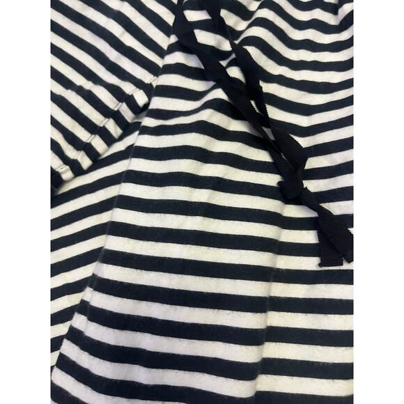 Kate Spade Black/White Stripe Long Pajama‎ Set, Women’s XL Cotton/Rayon Soft - Picture 5 of 13